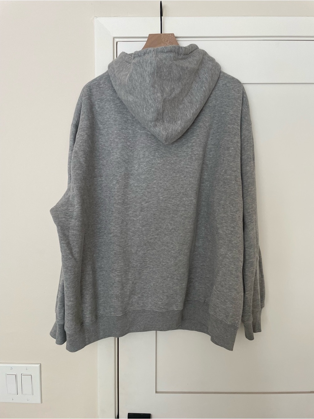 Gray Graphic Hoodie with Yellow & Red Logo - Picture 3 of 5